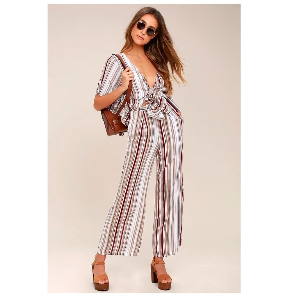 NWT Faithfull the Brand Tilos Jumpsuit - Franklin Stripe - size XS US2 AU6